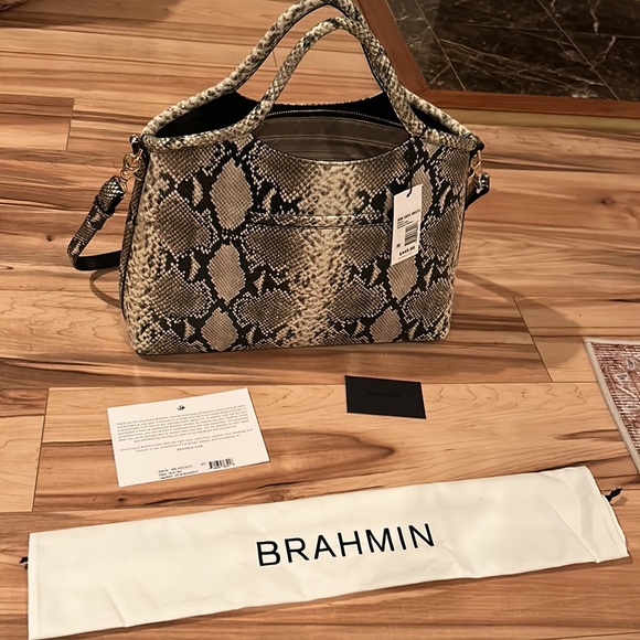 NWT Brahmin Elaine Caviar Felix Handbag🔥🔥 - Picture 6 of 12